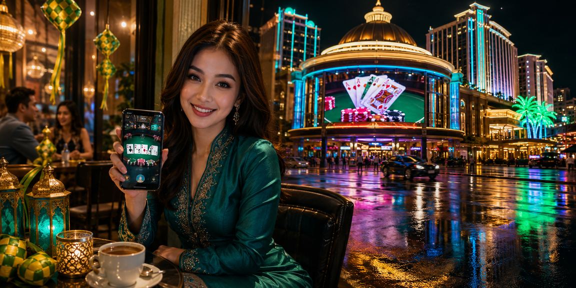 Permainan poker kasino fz150i dalam suasana perayaan Hari Raya di Genting Highlands