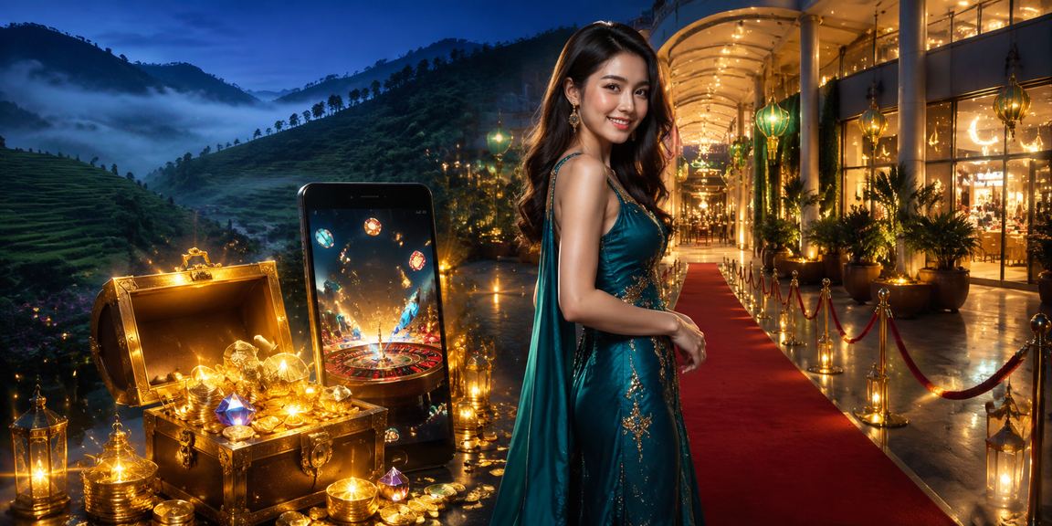 Paparan aplikasi kasino Malaysia semasa perayaan Hari Raya dengan rekabentuk berwarna-warni